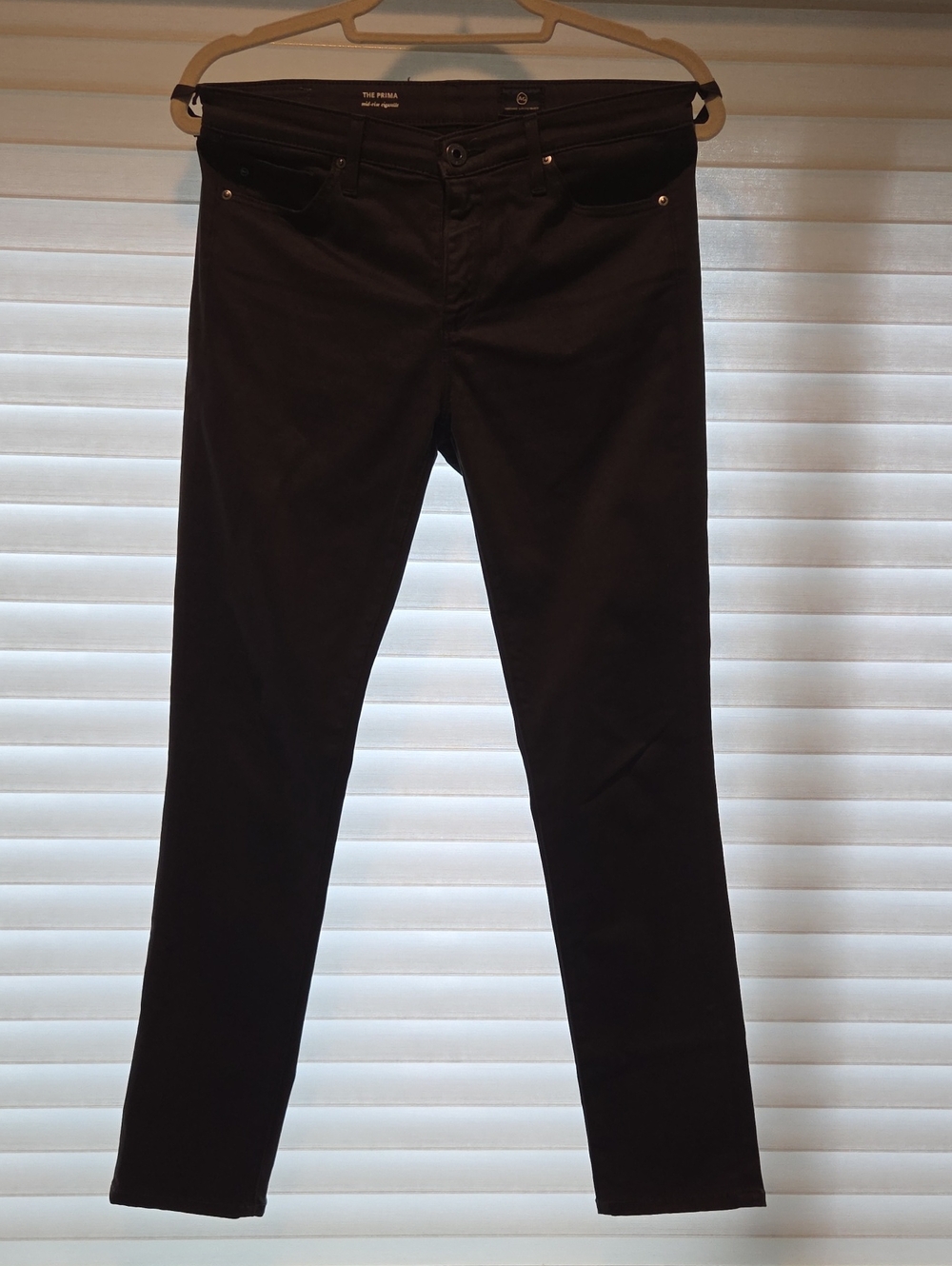 Ag Adriano Goldschmied The Prima Cigarette Pants in Darkl Brown